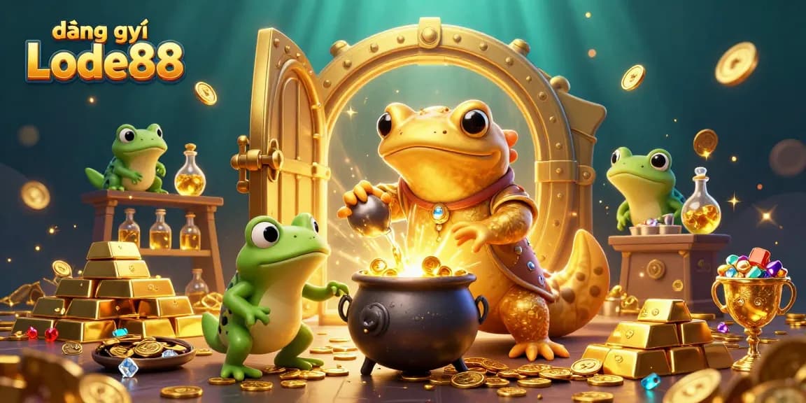 Engage in winning strategies with đăng ký Lode88 amid a vibrant gold-filled casino scene.