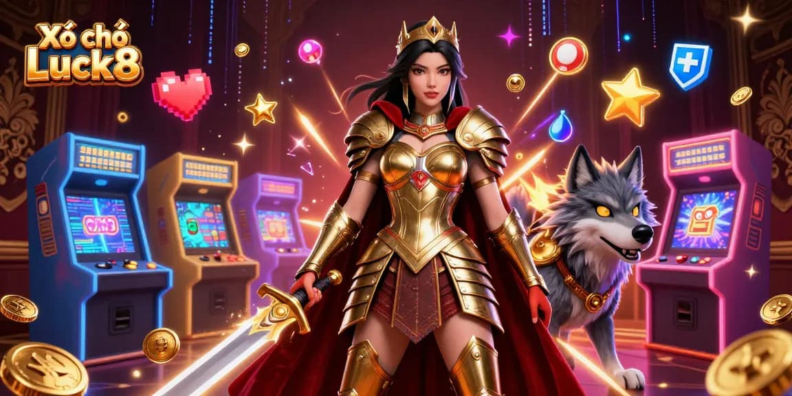Xổ số Luck8 offers exciting gaming experiences with vibrant 3D characters and energetic visuals.