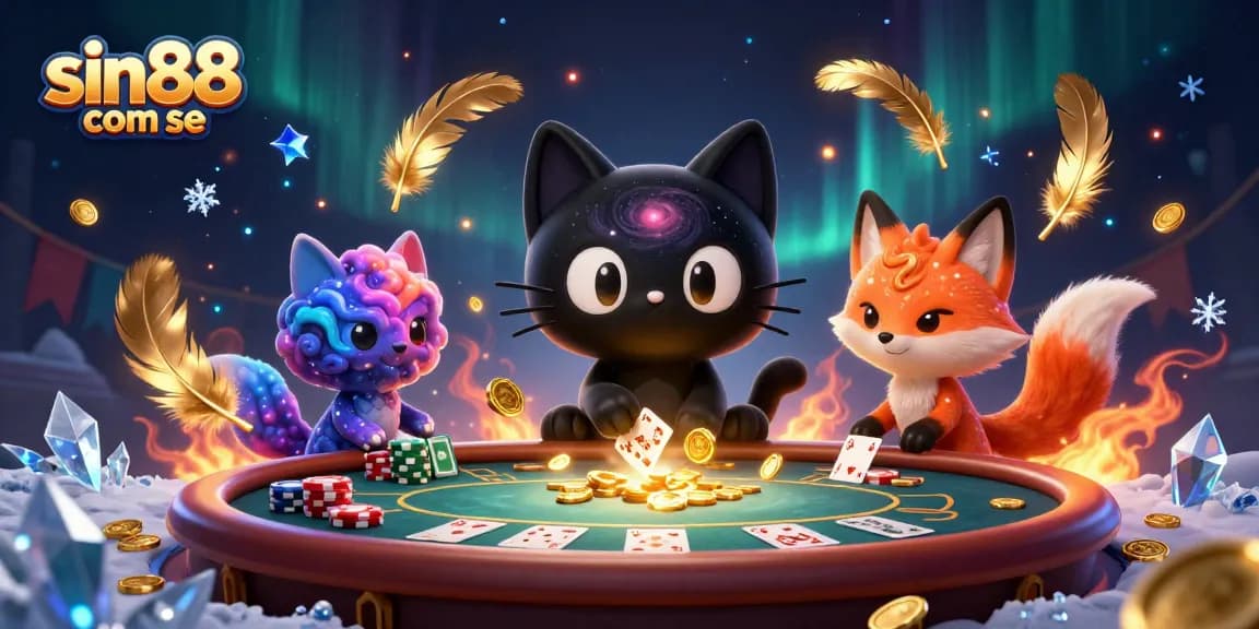 Experience engaging poker fun at sin88 com se with captivating characters and vibrant casino elements.