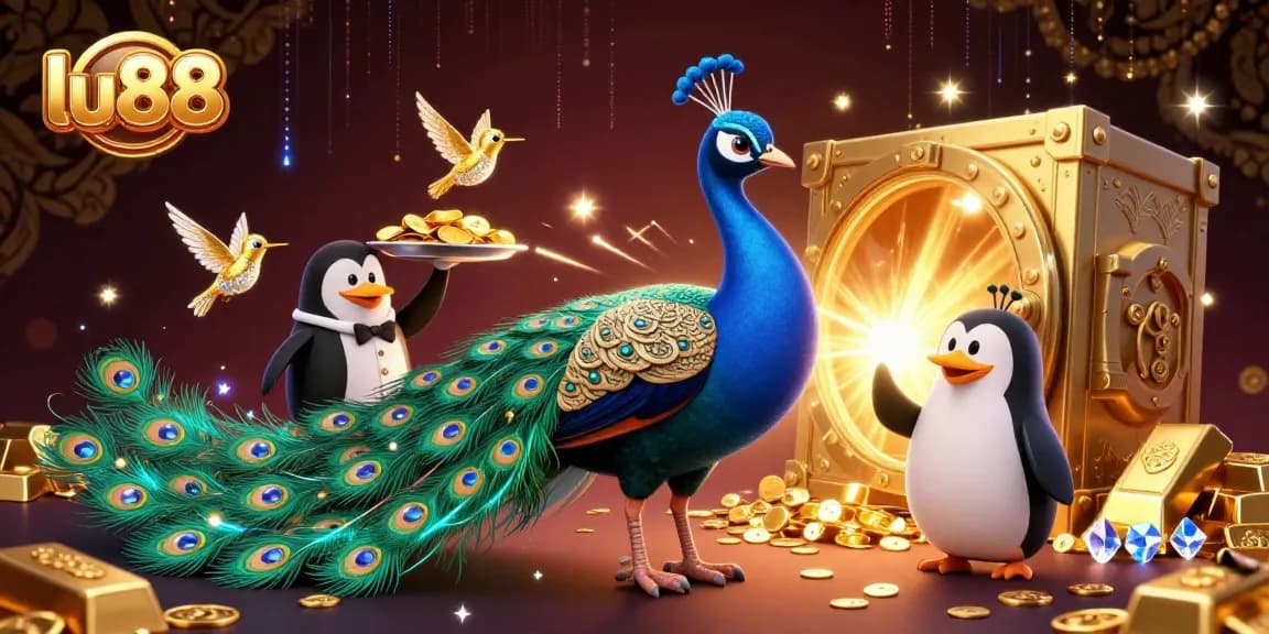 Experience thrilling gameplay at lu88 with a vibrant display of casino elements and exciting characters.