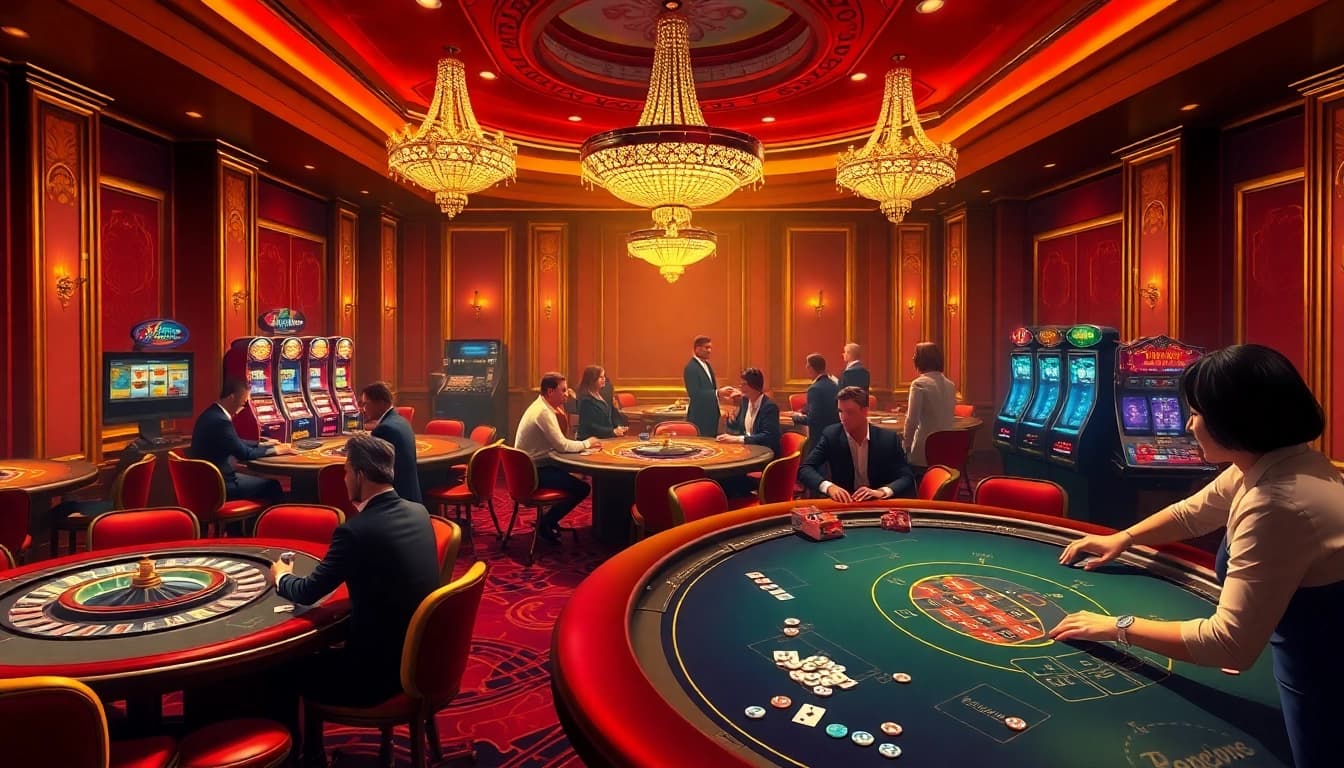 Viva a emoção no 59A com mesas de cassino vibrantes e jogadores empolgantes.