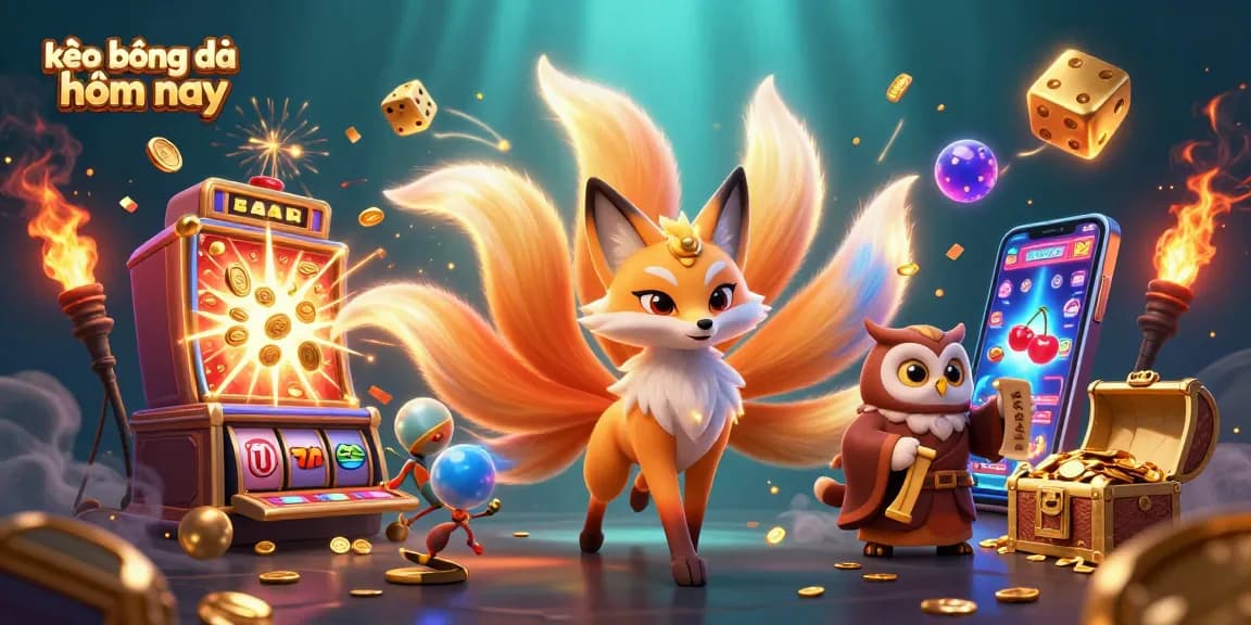 Engage in vibrant betting action with kèo bóng đá hôm nay illustrating immersive online gambling experience.