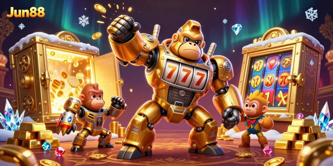 Experience thrilling wins with Jun88's vibrant online casino featuring dynamic 3D gaming elements.
