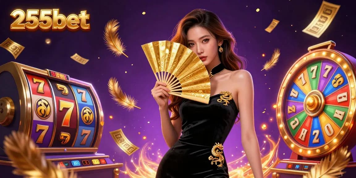 Experimente o vibrante mundo do 255bet com um jogador elegante cercado por elementos dinâmicos de jogos.