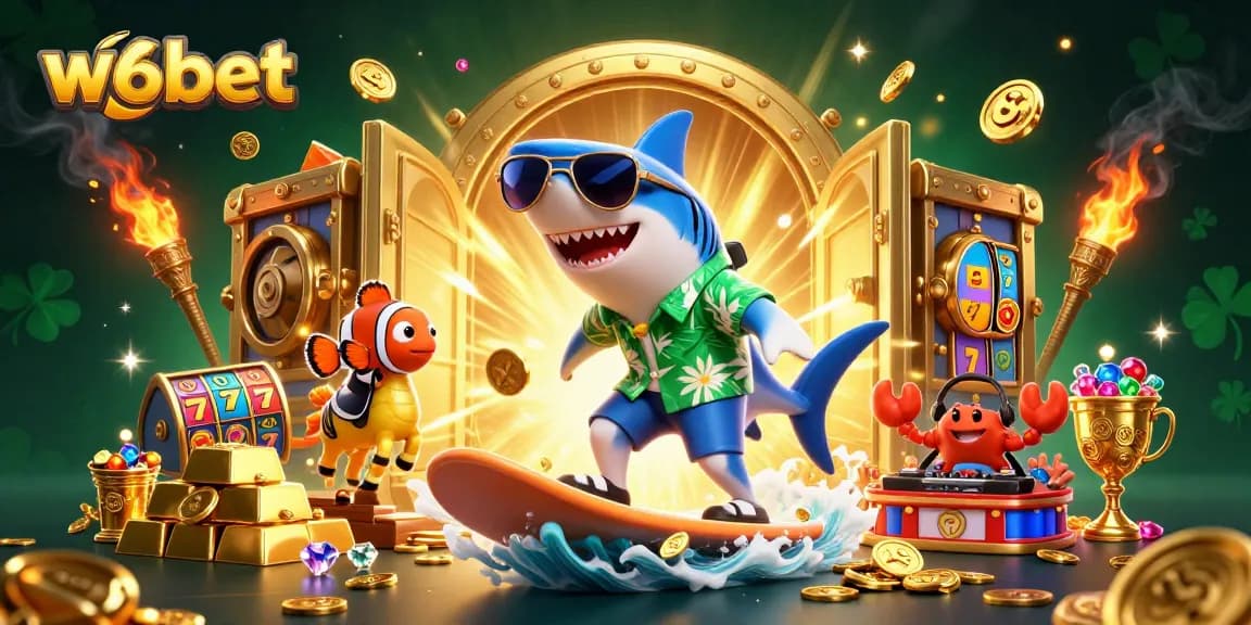 w6bet oferece uma jogabilidade emocionante com uma cena de cassino 3D vibrante, apresentando personagens únicos e elementos dinâmicos.