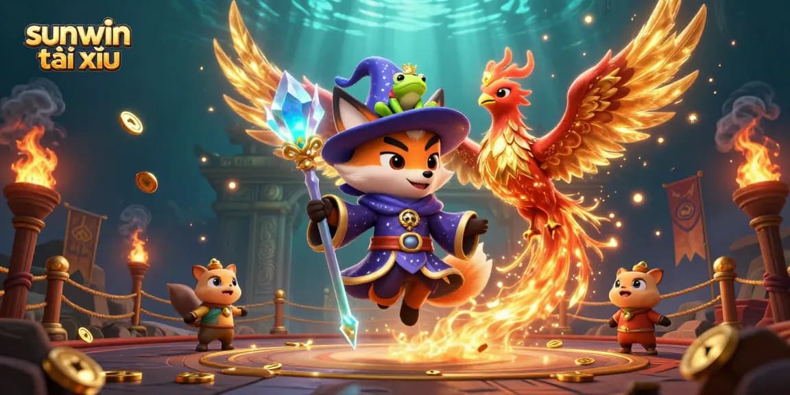 Experience thrilling moments in sunwin tài xỉu with a magical 3D casino scene featuring enchanting characters.