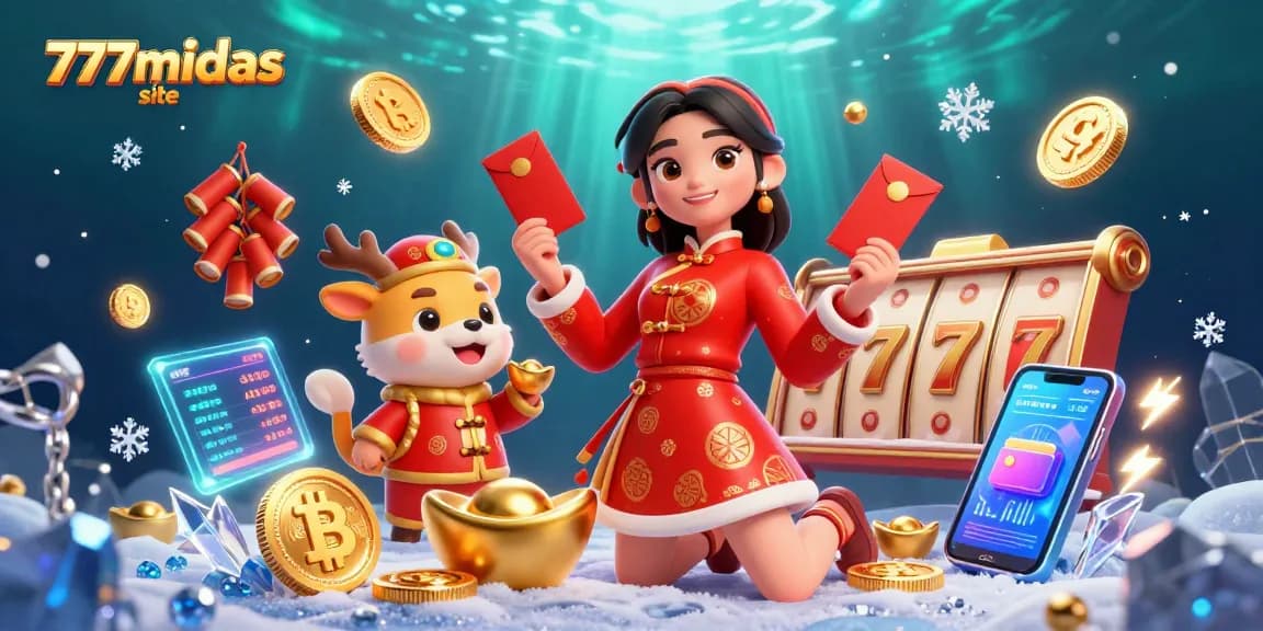Engage in exciting games at the 777midas site featuring vibrant jackpot symbols, gold coins, and rich visuals.