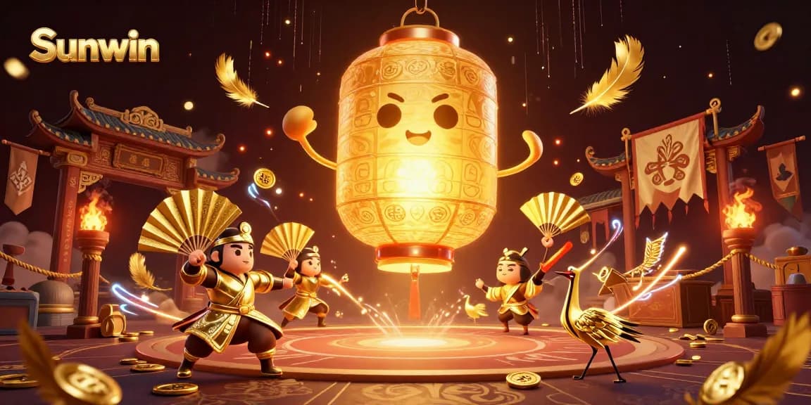 Engage in thrilling gaming adventures with Sunwin's vibrant 3D illustration of a mystical casino scene