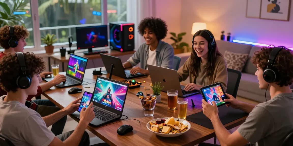 Exciting gaming session with players enjoying diverse games on 79club platforms, showcasing a vibrant and dynamic atmosphere.