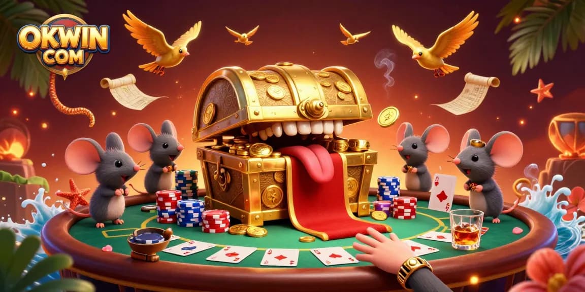 Experience the vibrant allure of games at OKWIN COM, featuring interactive casino elements and rich visuals.