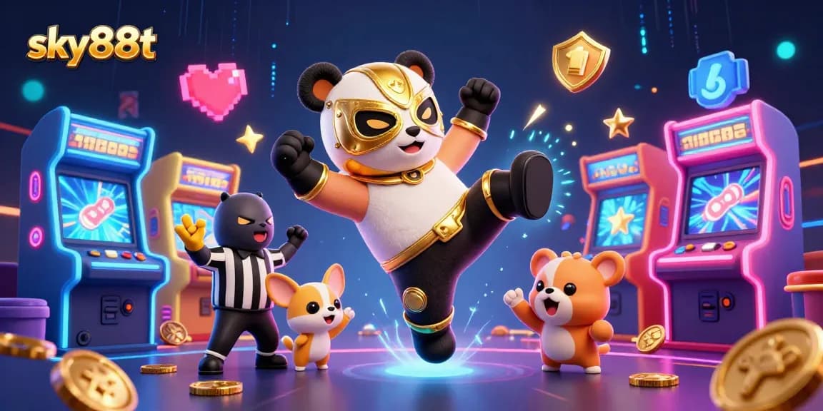 Engage with sky88t's vibrant casino atmosphere filled with excitement and winning action.