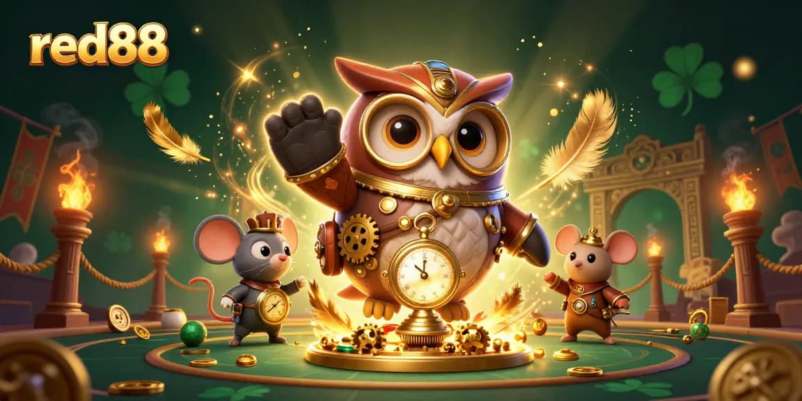 Engage in thrilling gambling action at red88 with vibrant 3D casino characters and elements.