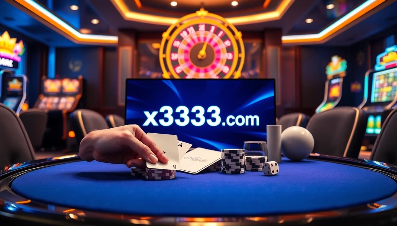 Engaging online poker and roulette action on secure x333.sa.com casino platform showcasing chip stacking and slot jackpots