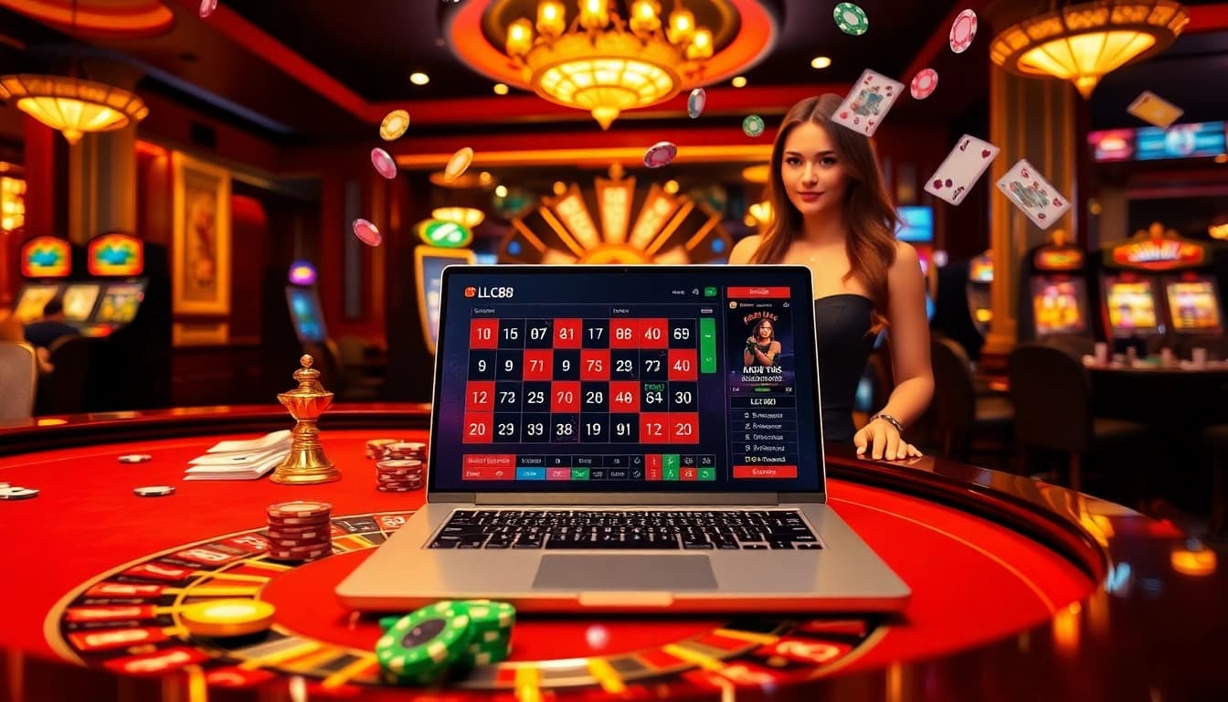 Experience luxury gaming at lc88 with dynamic casino tables and vibrant online gambling excitement.