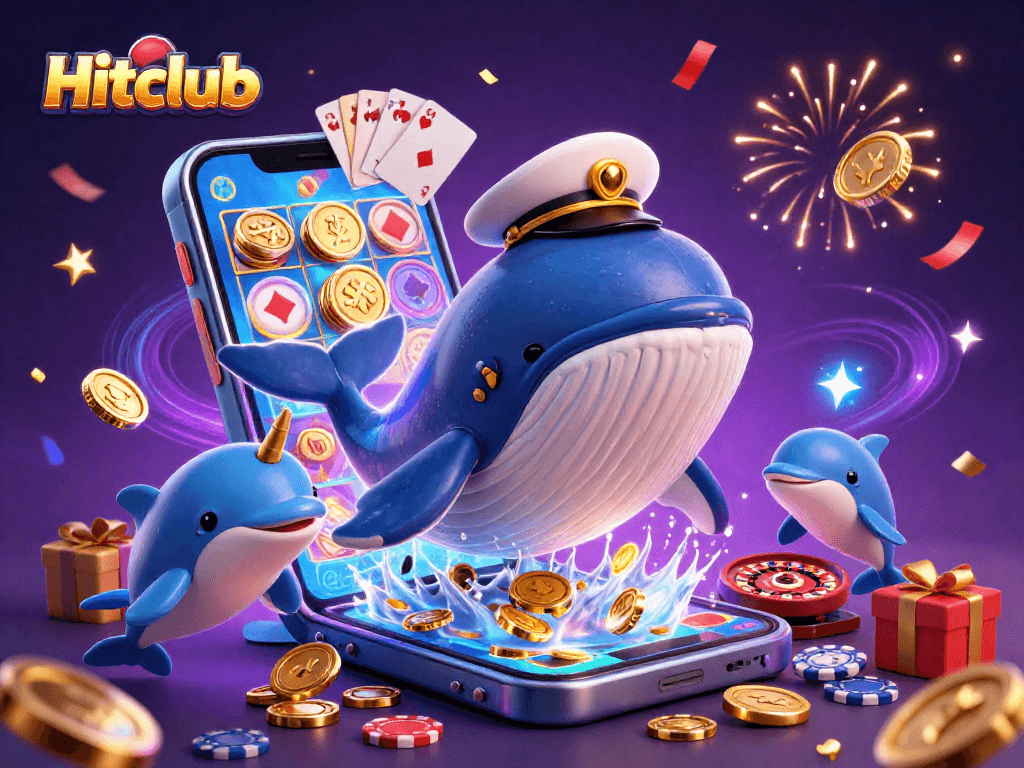 Engage with Hitclub's exciting gaming scene featuring whales and poker action!