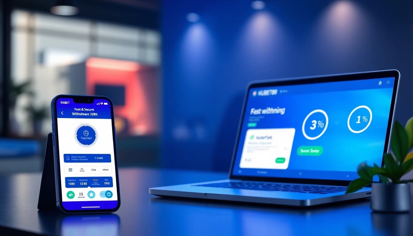 Rút Tiền KUBET88 – Trải Nghiệm Giao Dịch An Toàn Và Linh Hoạt on a secure online platform interface.