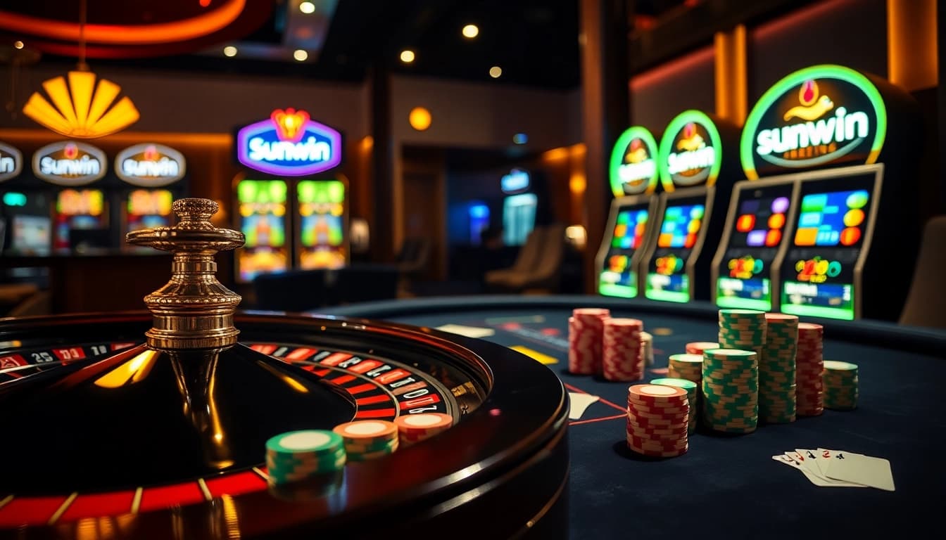 Experience thrilling action with sunwin poker chips and a luxurious casino ambiance.