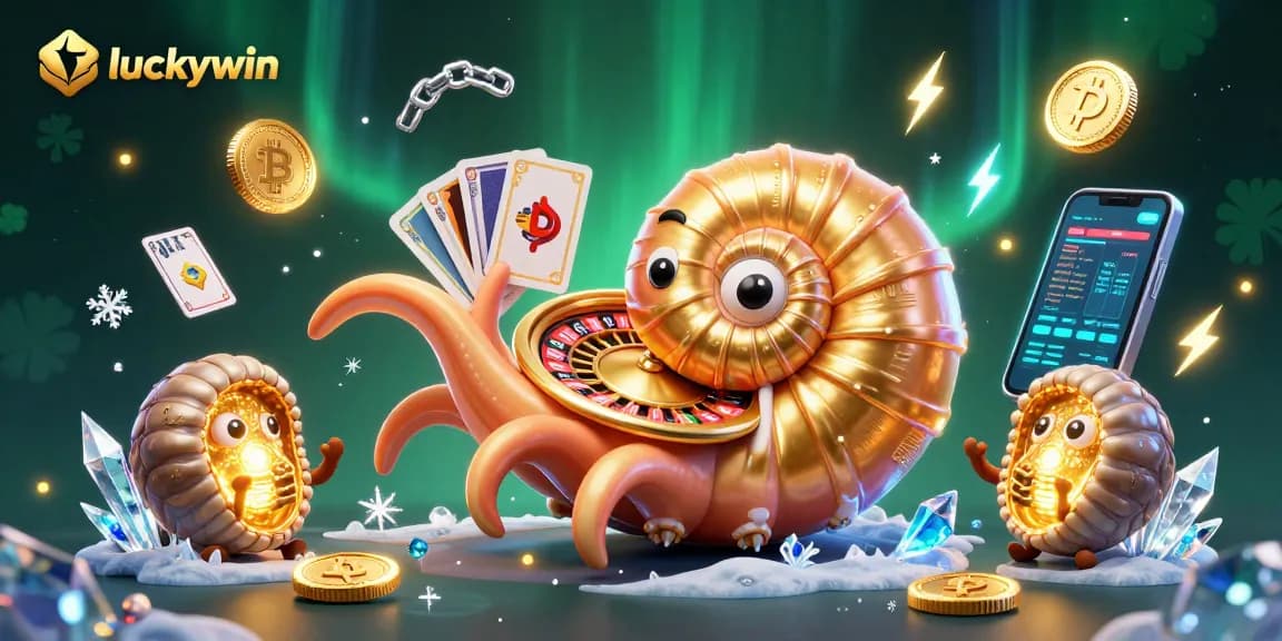 Experience winning with luckywin's vibrant 3D casino adventure showcasing cryptocurrency excitement and gaming elements.