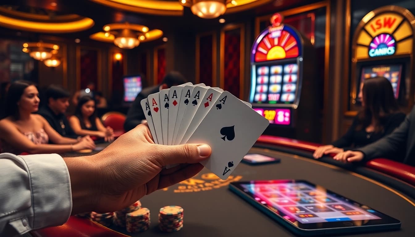 Experience thrilling moments at Bomwin Casino with high-stakes poker and vibrant slots.