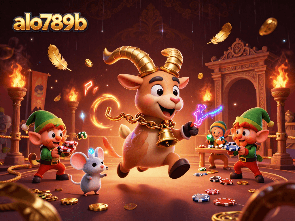 Experience thrill and excitement with alo789b in a festive yet spooky casino scene.