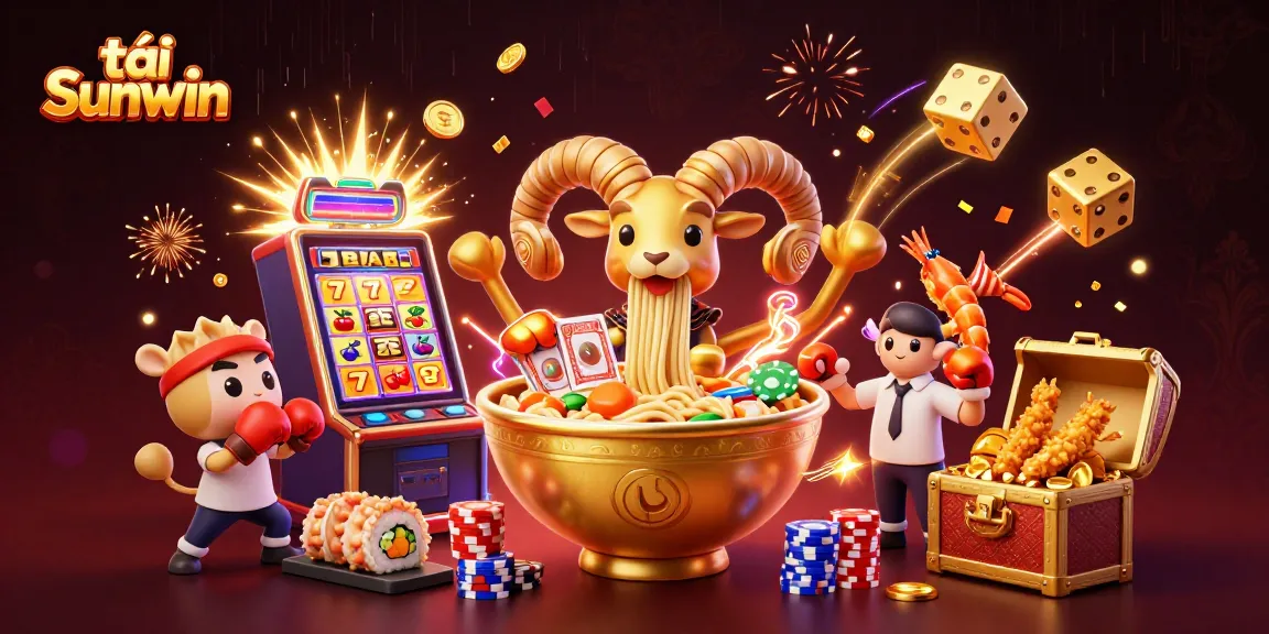Experience immense excitement as you tải Sunwin with vibrant characters in a bustling casino atmosphere.