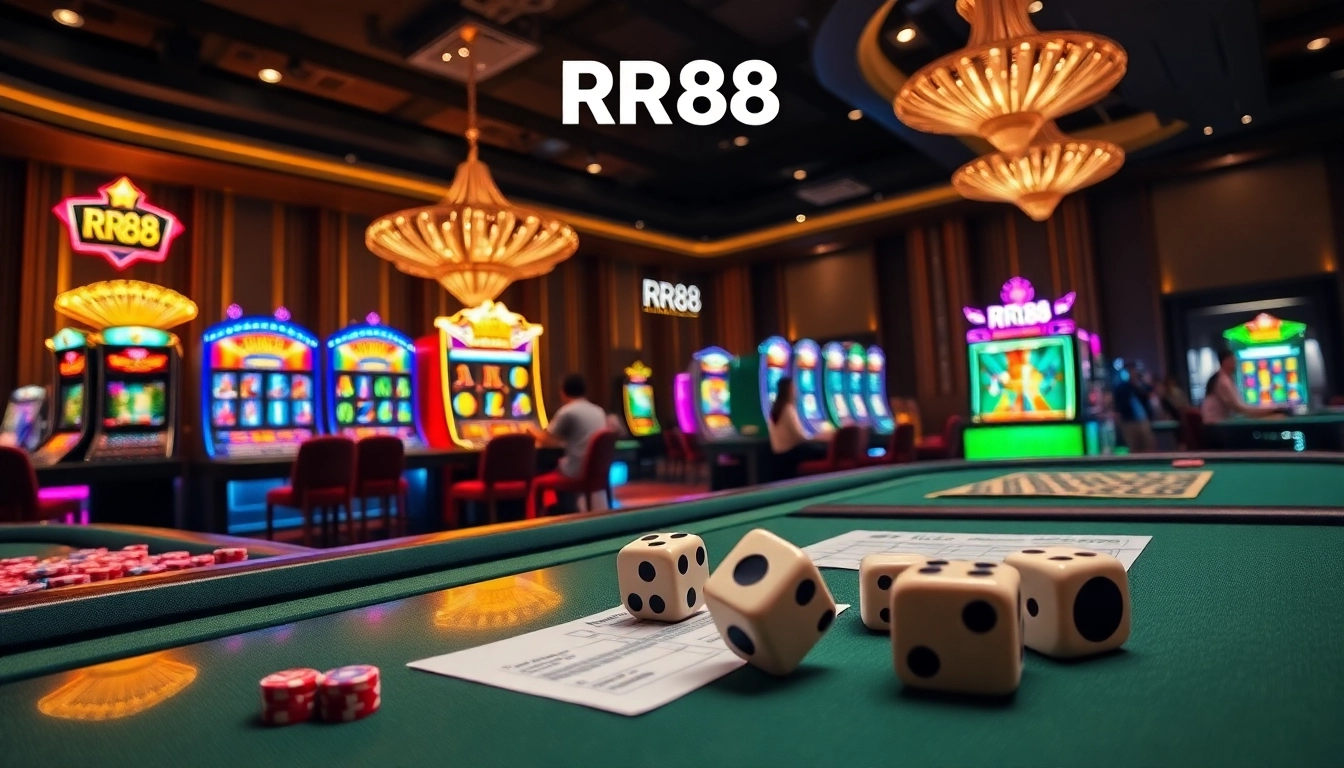 Experience thrilling poker action at RR88 casino with vibrant gameplay and elegant design.