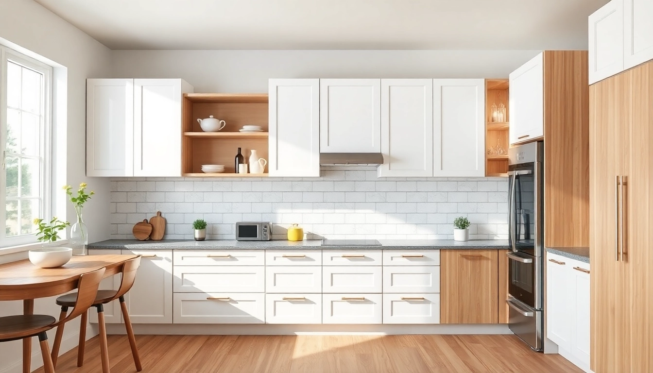 Cabinet Refacing Largo FL showcases a modern kitchen with stylishly refinished cabinets.