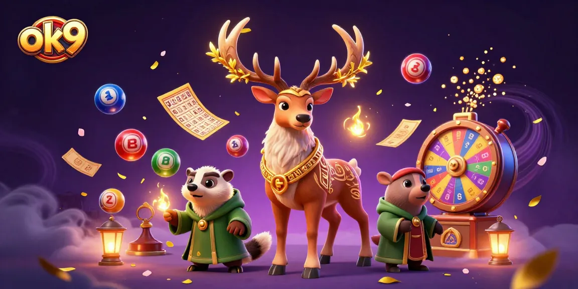 Engage in thrilling gameplay at ok9 with vibrant casino elements and characters.