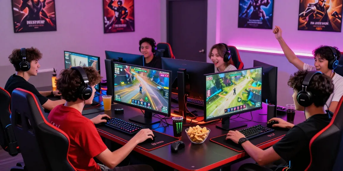 Engaged players at HAYWIN enjoying an online gaming session with vibrant decor and dynamic interfaces.