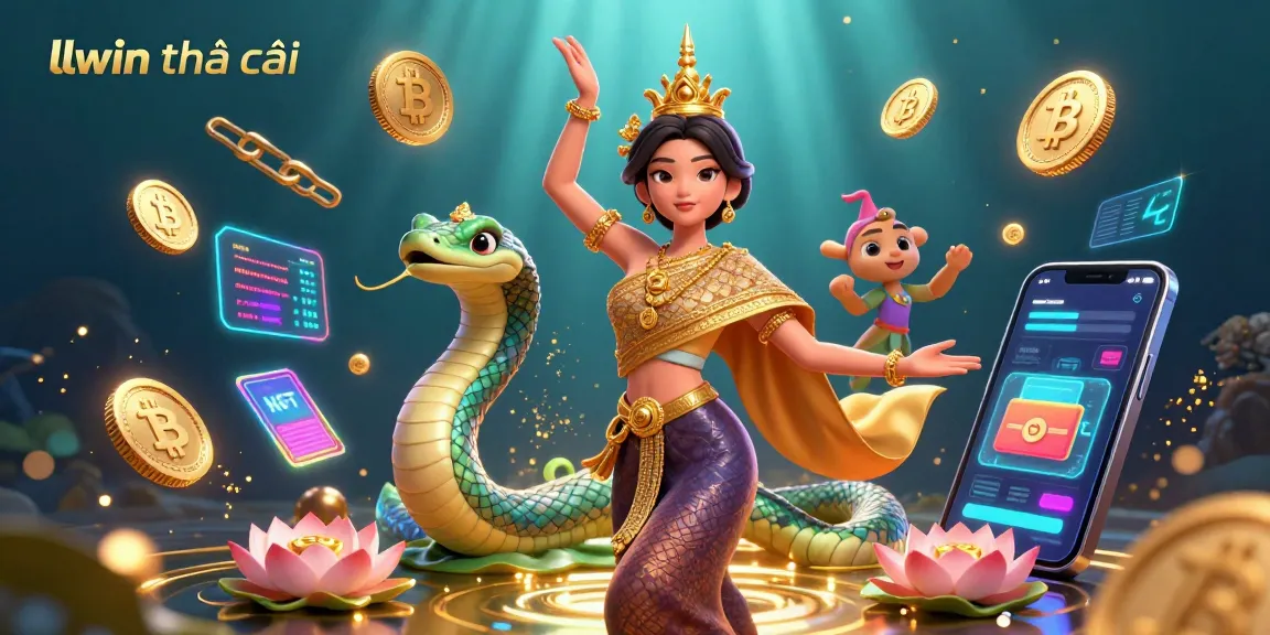 Experience thrilling gameplay at llwin nhà cái with vibrant 3D casino elements and characters navigating the gaming world.