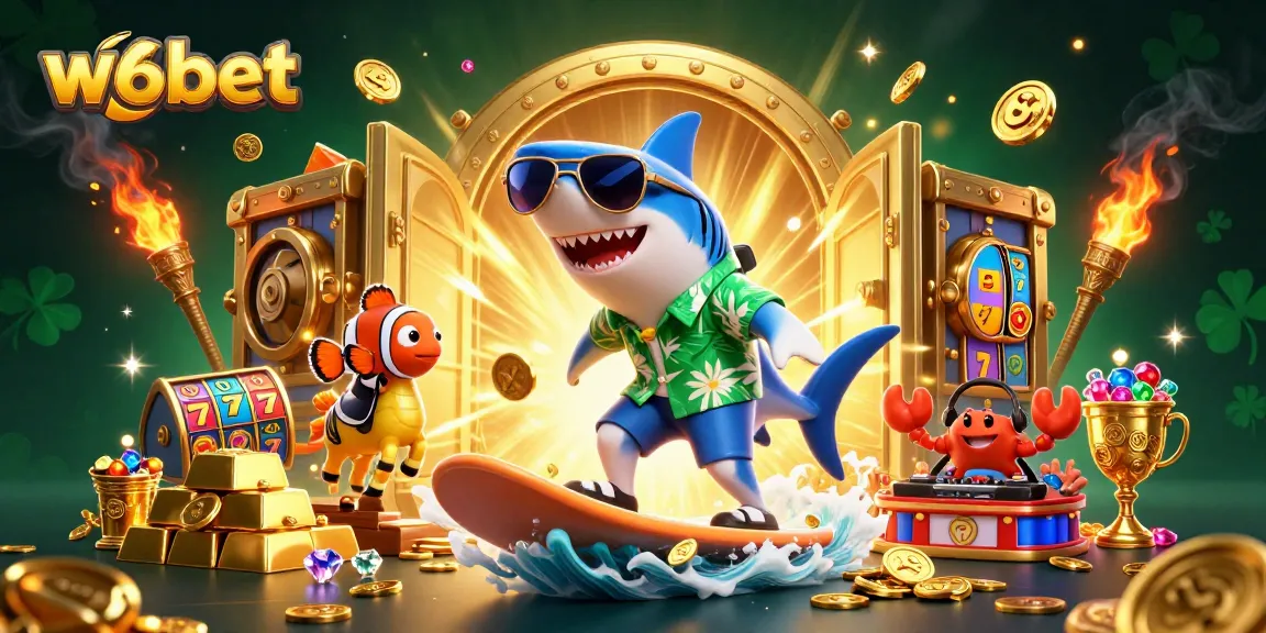w6bet oferece uma jogabilidade emocionante com uma cena de cassino 3D vibrante, apresentando personagens únicos e elementos dinâmicos.