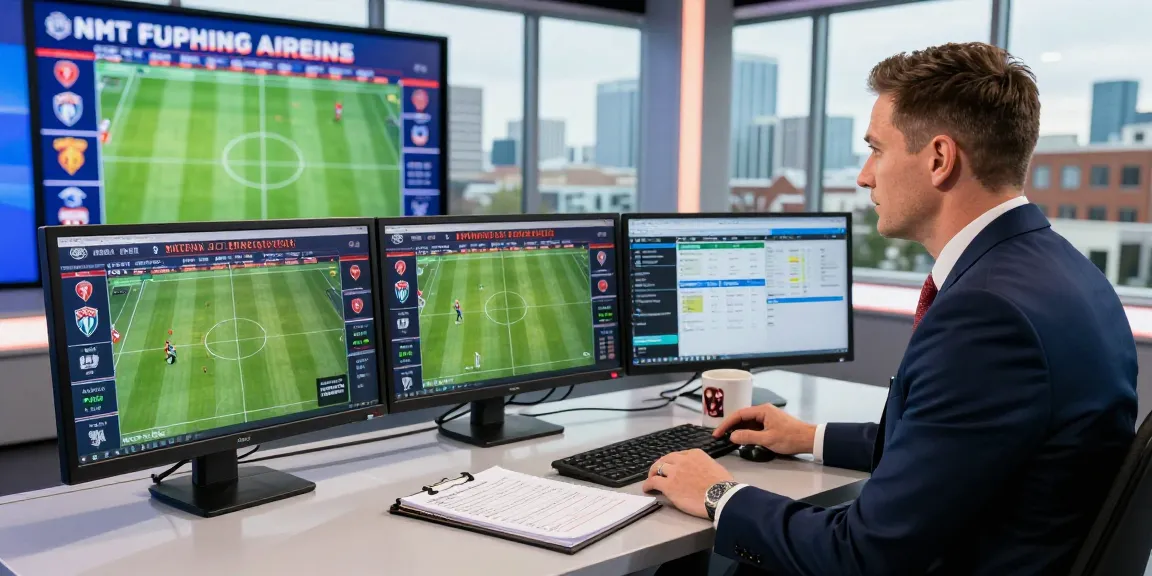 Expert analysis at a modern sports betting studio, showcasing nhan dinh keo nha cai insights for informed betting choices.
