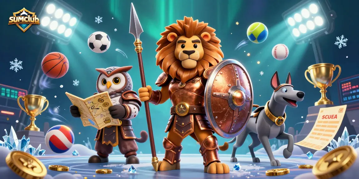 Engage in thrilling gameplay at sumclub while the Spartan lion leads a dynamic team in a competitive atmosphere.