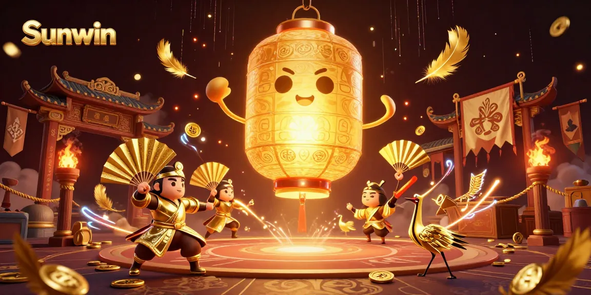 Engage in thrilling gaming adventures with Sunwin's vibrant 3D illustration of a mystical casino scene