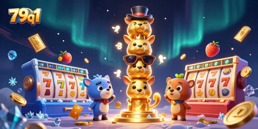 Experience thrilling gameplay with 79q1, featuring vibrant slot reels and dynamic casino elements.